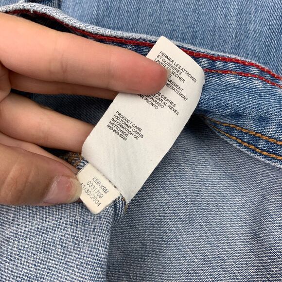 TOMMY HILFIGER Vintage Light Blue Denim Jean Button Jacket M Medium VTG - Picture 8 of 8